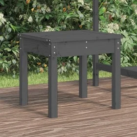 Gartenbank aus massivem grauem Kiefernholz 50x44x45 cm von vidaXL, Gartenbänke - Ref: Foro24-823992, Preis: 45,69 €, Rabatt: %