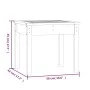 Gartenbank aus massivem grauem Kiefernholz 50x44x45 cm von vidaXL, Gartenbänke - Ref: Foro24-823992, Preis: 45,69 €, Rabatt: %
