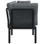 Garden furniture set 4 pieces black and gray synthetic rattan by vidaXL, Modular outdoor sofas - Ref: Foro24-362802, Price: 1...