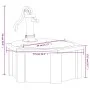 Wasserbrunnen mit Pumpe aus massivem Tannenholz 57x57x53 cm von vidaXL, Brunnen und Wasserfälle - Ref: Foro24-363335, Preis: ...