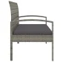 Garden bench with gray synthetic rattan cushion 105 cm by vidaXL, garden benches - Ref: Foro24-362167, Price: 114,67 €, Disco...