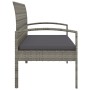 Gartenbank mit Kissen synthetisches Rattan grau 105 cm von vidaXL, Gartenbänke - Ref: Foro24-362167, Preis: 118,79 €, Rabatt: %