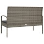 Gartenbank mit Kissen synthetisches Rattan grau 105 cm von vidaXL, Gartenbänke - Ref: Foro24-362167, Preis: 118,79 €, Rabatt: %