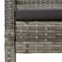 Garden bench with gray synthetic rattan cushion 105 cm by vidaXL, garden benches - Ref: Foro24-362167, Price: 114,67 €, Disco...