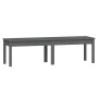 2-Sitzer-Gartenbank, massives graues Kiefernholz, 159,5 x 44 x 45 cm von vidaXL, Gartenbänke - Ref: Foro24-824013, Preis: 70,...