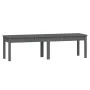 2-Sitzer-Gartenbank, massives graues Kiefernholz, 159,5 x 44 x 45 cm von vidaXL, Gartenbänke - Ref: Foro24-824013, Preis: 69,...