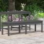 2-seater garden bench solid gray pine wood 159.5x44x45 cm by vidaXL, garden benches - Ref: Foro24-824013, Price: 70,23 €, Dis...