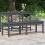 2-Sitzer-Gartenbank, massives graues Kiefernholz, 159,5 x 44 x 45 cm von vidaXL, Gartenbänke - Ref: Foro24-824013, Preis: 69,...
