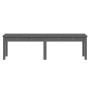 2-seater garden bench solid gray pine wood 159.5x44x45 cm by vidaXL, garden benches - Ref: Foro24-824013, Price: 70,23 €, Dis...