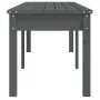 2-Sitzer-Gartenbank, massives graues Kiefernholz, 159,5 x 44 x 45 cm von vidaXL, Gartenbänke - Ref: Foro24-824013, Preis: 69,...