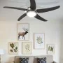 Ceiling fan adorned with lamp 128 cm brown by vidaXL, Ceiling fans - Ref: Foro24-50539, Price: 171,65 €, Discount: %