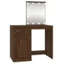 Dressing table with LED oak brown plywood 90x50x132.5cm by vidaXL, Bedroom Dressers - Ref: Foro24-816775, Price: 102,61 €, Di...