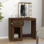 Dressing table with LED oak brown plywood 90x50x132.5cm by vidaXL, Bedroom Dressers - Ref: Foro24-816775, Price: 102,61 €, Di...