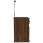 Schminktisch mit LED-Sperrholz aus braunem Eichenholz, 90 x 50 x 132,5 cm von vidaXL, Schlafzimmerkommoden - Ref: Foro24-8167...