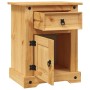 Mesita de noche Corona Range pino mexicano 53x39x66 cm