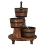 Water fountain with pump and wheels made of fir wood 55x55x80 cm by vidaXL, Fountains and waterfalls - Ref: Foro24-363336, Pr...