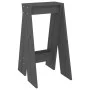 Stools 2 units solid gray pine wood 40x40x75 cm by vidaXL, Folding stools and chairs - Ref: Foro24-823671, Price: 42,37 €, Di...