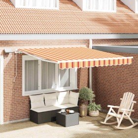 Toldo Retráctil with Manual 300 x 250 cm amarillo y naranja