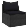 Central garden sofas with 2 black synthetic rattan cushions by vidaXL, Outdoor sofas - Ref: Foro24-362332, Price: 130,87 €, D...