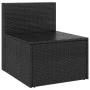 Central garden sofas with 2 black synthetic rattan cushions by vidaXL, Outdoor sofas - Ref: Foro24-362332, Price: 130,87 €, D...