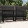 Banco de jardín madera maciza pino negro 201,5 cm de vidaXL, Bancos de jardín - Ref: Foro24-824050, Precio: 159,15 €