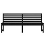 Gartenbank aus massivem Kiefernholz schwarz 201,5 cm von vidaXL, Gartenbänke - Ref: Foro24-824050, Preis: 159,24 €, Rabatt: %