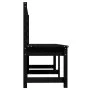 Solid black pine wood garden bench 201.5 cm by vidaXL, garden benches - Ref: Foro24-824050, Price: 159,24 €, Discount: %