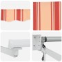 Toldo Retráctil Rayado Amarillo y Naranja 300 x 250 cm