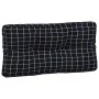 Cojines para palés 5 piezas tela a cuadros negro von vidaXL, Kissen für Stühle und Sofas - Ref: Foro24-360793, Preis: 93,91 €...