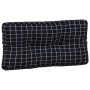 Cojines para palés 5 piezas tela a cuadros negro by vidaXL, Cushions for chairs and sofas - Ref: Foro24-360793, Price: 115,47...