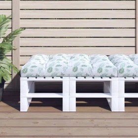 Cojín para palés tela estampado de hojas 120x80x12 cm von vidaXL, Kissen für Stühle und Sofas - Ref: Foro24-360531, Preis: 34...