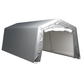Carpa de almacenamiento acero gris 300x750 cm