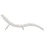 Solid white acacia wood lounger 184x55x64 cm by vidaXL, Loungers - Ref: Foro24-363281, Price: 164,33 €, Discount: %