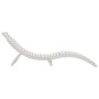Tumbona de madera maciza acacia blanca 184x55x64 cm de vidaXL, Tumbonas - Ref: Foro24-363281, Precio: 163,56 €, Descuento: %