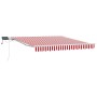 Toldo Retráctil with Manual 300 x 250 cm red and white