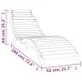 Liege aus massivem weißem Akazienholz, 184 x 55 x 64 cm von vidaXL, Liegen - Ref: Foro24-363281, Preis: 161,27 €, Rabatt: %
