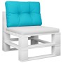 Cushion for pallet sofa turquoise fabric 50x40x12 cm by vidaXL, Cushions for chairs and sofas - Ref: Foro24-360556, Price: 22...