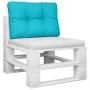 Cushion for pallet sofa turquoise fabric 50x40x12 cm by vidaXL, Cushions for chairs and sofas - Ref: Foro24-360556, Price: 20...