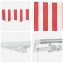 Toldo Retráctil with Manual 300 x 250 cm red and white