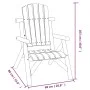 Gartenstuhl aus massivem Tannenholz 68x86x103 von vidaXL, Modulare Sofas für den Außenbereich - Ref: Foro24-363344, Preis: 13...