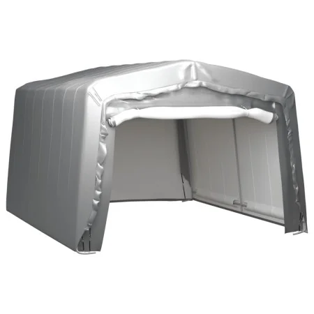 Gray steel storage tent 370x370 cm by vidaXL, Sheds - Ref: Foro24-3079591, Price: 453,96 €, Discount: %