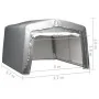 Gray steel storage tent 370x370 cm by vidaXL, Sheds - Ref: Foro24-3079591, Price: 453,96 €, Discount: %