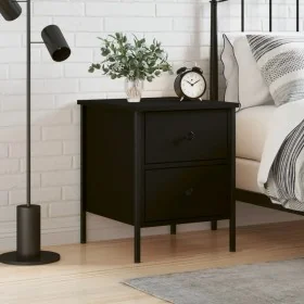 Schwarzer Nachttisch aus Holzwerkstoff, 40 x 42 x 50 cm von vidaXL, Nachttische - Ref: Foro24-825983, Preis: 56,89 €, Rabatt: %