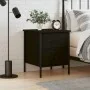 Black engineered wood nightstand 40x42x50 cm by vidaXL, Nightstands - Ref: Foro24-825983, Price: 56,89 €, Discount: %