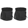 Falteimer 2 Einheiten schwarz PVC 20 L von vidaXL, Campingwerkzeuge - Ref: Foro24-364312, Preis: 26,89 €, Rabatt: %