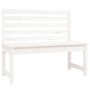 Gartenbank Kiefernholz massiv weiß 109 cm von vidaXL, Gartenbänke - Ref: Foro24-824033, Preis: 109,71 €, Rabatt: %