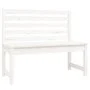 Solid white pine wood garden bench 109 cm by vidaXL, garden benches - Ref: Foro24-824033, Price: 107,88 €, Discount: %