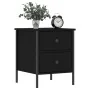 Black engineered wood nightstand 40x42x50 cm by vidaXL, Nightstands - Ref: Foro24-825983, Price: 56,89 €, Discount: %