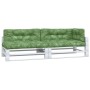 5-teilige Palettenkissen Blattdruck Stoff von vidaXL, Kissen für Stühle und Sofas - Ref: Foro24-360796, Preis: 173,24 €, Raba...