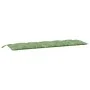 Gartenbankkissen Oxford-Stoff mit Blattdruck, 180 x 50 x 7 cm von vidaXL, Kissen für Stühle und Sofas - Ref: Foro24-361637, P...